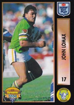 1994 Dynamic Rugby League Series 2 #17 John Lomax Front